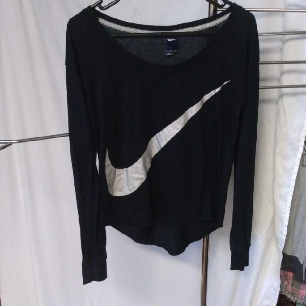 Nike Women's Black Long Sleeve Top